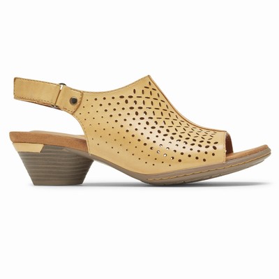 Rockport Cobb Hill Laurel Slingback Sandalen Damen Gelb EMF-489217